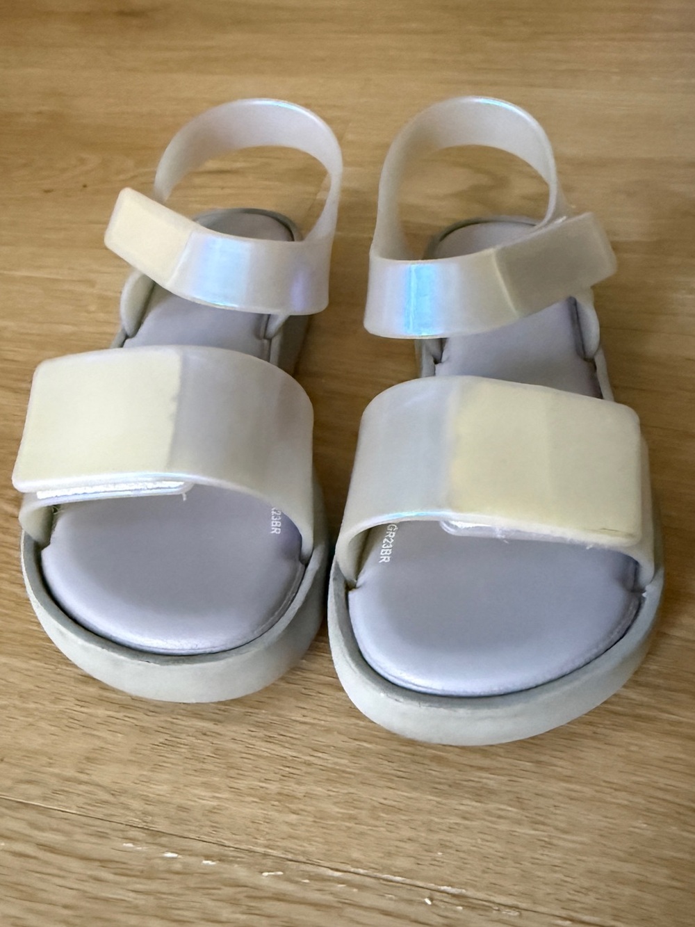 Mini Melissa Jump Jelly Sandal - Grey Iridescent